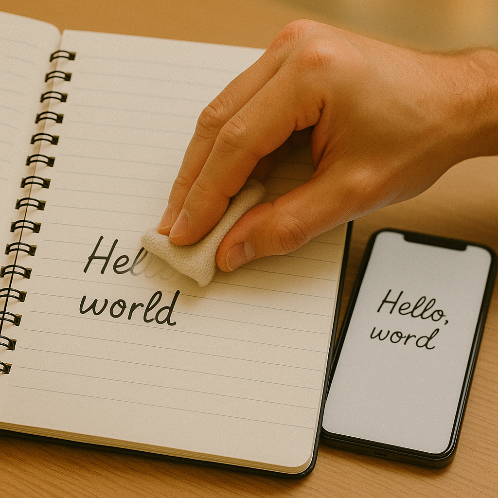 Reusable Eco-Friendly Smart Notebook (With Pen & Cloth)