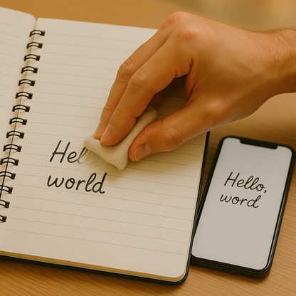 Reusable Eco-Friendly Smart Notebook (With Pen & Cloth)