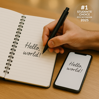 Reusable Eco-Friendly Smart Notebook (With Pen & Cloth)